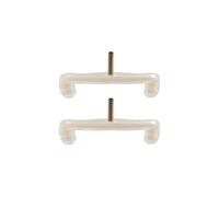 violin accessories 2pcs Violin Shoulder Rest Adjustable Rubber Claws Replacement To Repair Old 4/4-1/8(Color:White 4-4 3-4)