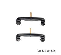 violin accessories 2pcs Violin Shoulder Rest Adjustable Rubber Claws Replacement To Repair Old 4/4-1/8(Color:Bk 1-2 1-4)
