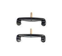 violin accessories 2pcs Violin Shoulder Rest Adjustable Rubber Claws Replacement To Repair Old 4/4-1/8(Color:Bk 4-4 3-4)