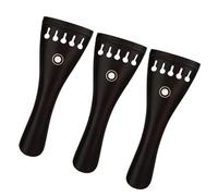 violin accessories 3 PCS 5 Strings 4/4 Violin Tailpiece Ebony Fiddle Tail Piece Paris Eye Inlay DIY Violin Instruments
