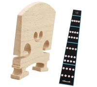 violin accessories 4/4 3/4 1/2 1/4 1/8 Size Violin Accessories Set Violin Fingerboard Sticker Violin Bridge Beginner(Color:1-8)