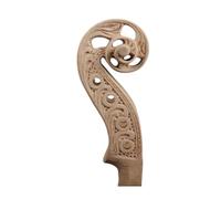 Violin Accessories 4/4 Violin Hand-carved Headstock Natural Hard Maple Animal Carving(4 string D)