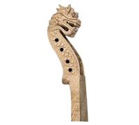 Violin Accessories 4/4 Violin Hand-carved Headstock Natural Hard Maple Animal Carving(4 string L)