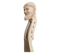 Violin Accessories 4/4 Violin Hand-carved Headstock Natural Hard Maple Animal Carving(4 string LT)