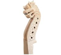 violin accessories 4/4 Violin Head Neck 4/5 String Maple Carving Old Man/horse/dragon/woman Head(Color:5 type2)