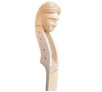 violin accessories 4/4 Violin Head Neck 4/5 String Maple Carving Old Man/horse/dragon/woman Head(Color:5 type)