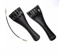 violin accessories 4/4 Violin Tailpieces Fiddle Tail Piece Carved Inlay Shell Ebony Rosewood Jujube Tailpiece(Color:Aluminium 4 4)
