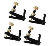 violin accessories 4pcs Violin Fine Tuner Adjuster Copper Nickel Alloy for 3/4 4/4 Size Violin Accessories(Color:Bck)