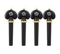 violin accessories 4pcs Violin Tuning Pegs Carved Shell Violin Tuning Pegs Tuners Knobs Open Hole String(Color:Abalone Shell)