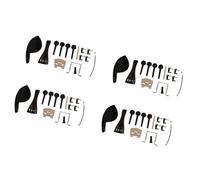 violin accessories 4X 4/4 Ebony Violin Parts Tailpiece Pegs Chinrest Maple Bridge Set