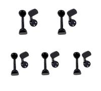 violin accessories 5 Pieces Plated Golden/Silver/Bk Chin Rest Violin 1/4 1/2 3/4 4/4 Split Chin Rest Fixing Screws(Color:Black)