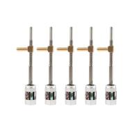 violin accessories 5PCS Violin Bow Frog Buttons Bass Button Screws With Brass Eyelets Parts For Maker Ebony Accessories(Color:5 PCS 010)