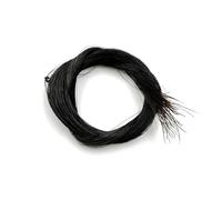 violin accessories 7g Bow Hair For Violin Bass Bow Horsetail White Black Brown Natural Ponytail Horsehair Horse Tail(Color:Black)