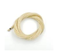 violin accessories 7g Bow Hair For Violin Bass Bow Horsetail White Black Brown Natural Ponytail Horsehair Horse Tail(Color:White)