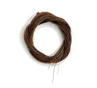 violin accessories 7g Bow Hair For Violin Bass Bow Horsetail White Black Brown Natural Ponytail Horsehair Horse Tail(Color:Brown)