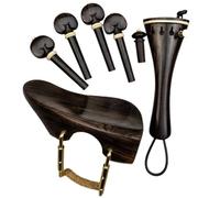 Violin Accessories Baroque Violin Fittings 4/4 Chin Rest Brecket Tailpiece Gut Pegs Endpin Cork Violin Accessory