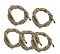 violin accessories Five Piece Set 7g Violin Bass Bow Ponytail White Black Brown Natural Ponytail Ponytail(Color:Gray)