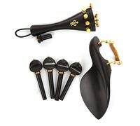 violin accessories for beginners 1Set Violin Parts Ebony Wood Peg Chinrest Tailpiece Endpin Violin Accessories Violin Parts