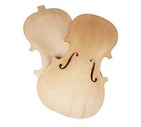 violin accessories for beginners SET 4/4 3/4 1/2 1/4 1/8 Violin Top & Back Unfinished Violin Board Parts Basswood F Holes Laser Cut DIY Violin Parts Accessories Violin Parts (Color : 3/4)