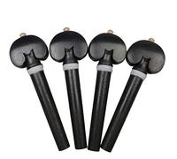 violin accessories for beginners Set 4pcs Violin Tuning Pegs String Winder Keys Adjuster Tuners Ebony Wood,Rosewood Jujube Wood Violin Parts (Color : 04)