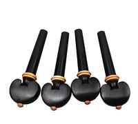 violin accessories for beginners Set 4pcs Violin Tuning Pegs String Winder Keys Adjuster Tuners Ebony Wood,Rosewood Jujube Wood Violin Parts (Color : 06)