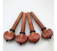violin accessories for beginners Set 4pcs Violin Tuning Pegs String Winder Keys Adjuster Tuners Ebony Wood,Rosewood Jujube Wood Violin Parts (Color : 11)