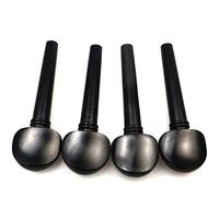 violin accessories for beginners Set 4pcs Violin Tuning Pegs String Winder Keys Adjuster Tuners Ebony Wood,Rosewood Jujube Wood Violin Parts (Color : 02)