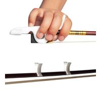 violin accessories for beginners SET Violin/Viola Bow Stopper Grip Bow Pose Orthoses Fiddler Accessory Training Tool Easy Use Quick Installation(White)