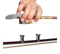 violin accessories for beginners SET Violin/Viola Bow Stopper Grip Bow Pose Orthoses Fiddler Accessory Training Tool Easy Use Quick Installation(Grey)