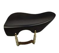 violin accessories Left Hand Violin Chinrest/Chin Rest With Holder Clamp Bracket Cork Lefty 4/4 3/4 1/2 1/4(Color:4-4)
