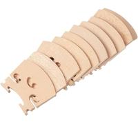 Violin Accessories Parts 10PCS Maple Wood Laser Cut Heart Shape Violin Bridges 4/4 3/4 1/2 1/4 1/8 1/10 1/16 Violin Fiddle Strings Parts (1-4)
