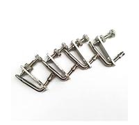 Violin Accessories Parts 20pcs Nickel-plated Violin Fine Tuner Silver Violin Strings Hook Full Size Fiddle Violin Accessories (Color : 4/4)