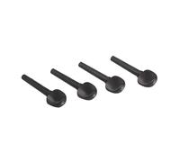 Violin Accessories Parts 4 PCS Tuners Musical Instrument Ebony Tuning Peg Electric Violin Instruments Accessories Wood Pegs(6.5X2.3X0.6cm)