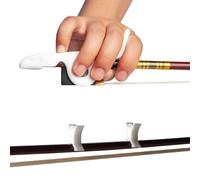 Violin Accessories Parts Set 4/4 Violin Viola Bow Stopper Grip Posture Corrector Training Tool Accessories(White)