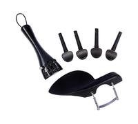violin accessories Violin Accessories Chin Rest Tailpiece, Tail Button Pegs Jujube Wood Set Remarks On Size (Color : Mahogany suit)