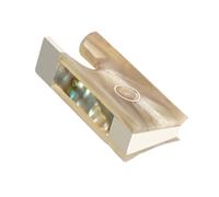 violin accessories Violin Bow Stem Accessories White Horn And White Copper Material Tail Library Double Fish Eye Pattern Colored Shell Inlay Accessories