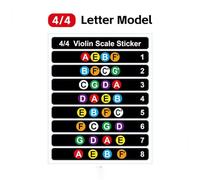 violin accessories Violin Fretboard Sticker Music Note Intonation Stickers For Beginners 4/4 3/4 1/2 1/4 1/8 Size(Color:A5)
