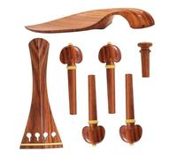 violin accessories Violin Set 4/4 Chinrest Tailpiece Tunning Pegs Endpin Rosewood Replacement Accessories
