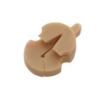 violin accessories Violin Silent Rubber Wear-Resistant Compact Size High Stability Super Soft Practice Portable Multi-Color Mini Violin Violin Practice Device (Color : Brown)