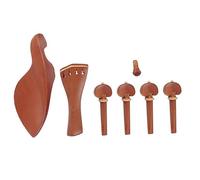Violin Accessory Sets 7 Set Violin Parts Wooden Peg Tailpiece Essential For Accessories Chin Rest DIY