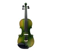 Violin Beautiful Green Colors 5 Strings Electric & Acoustic Violin 4/4 W/case Bow