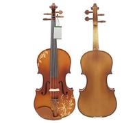 Violin Beginners Adults 4/4 Acoustic Violin With Case Bow Strings Shoulder Rest Tuner Cloth Accessories(Set 2)