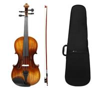 Violin Beginners Adults 4/4 Vintage Glossy Violin Hand Polished Strings Musical Instruments With Case