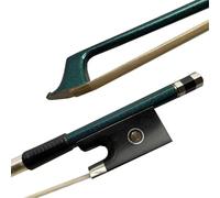 Violin Bow 1 Pcs Of 4/4 3/4 1/2 1/4 1/8 Green Carbon Fiber Violin Bow Well Balance White Horse Hair(1/2)