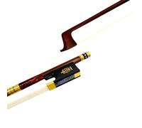 Violin Bow 1Pcs Brazilwood 4/4 Violin Bow Fiddle Bow Ebony Frog natural White Horsehair Horsetail brass Parts