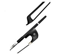 Violin Bow 1pcs style 4 4 3 4 1 2 New upright double bass bow Black Carbon Fiber Stick white black Horsehair Horsetail Ebony Frog(3/4)