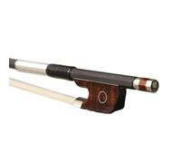 Violin Bow 4/4 Black Unvarnish Carbon Fiber Violin Bow Wood With Circle Eye And Nickel Silver Parts