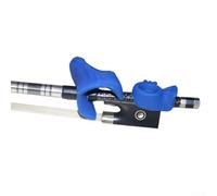 Violin Bow Corrector, Violin Bow Hold Bow Holder, Curved Pinky Support, Violin Viola Bow Teaching Aid Violin Bow Grip Hold (Blue)