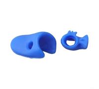 Violin Bow Grip Corrector Silicone Posture Device for | Beginner Thumb for flex Pinky Support Index Finger Placement All Sizes Blue(Blue)