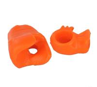 Violin Bow Grip Corrector, Silicone Thumb Rest For Violin And, Beginner Posture Trainer To Support Curved Pinky And Index Finger Placement, For Fit For(Orange)